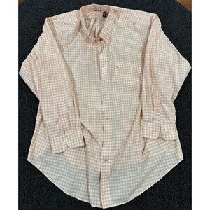 New Tags 4XLT Izod Button Down Plaid Shirt Big & Tall Long Sleeve NWT